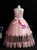 In Stock:Ship in 48 Hours Pink Tulle Lace Flower Girl Dress With Beading