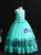 In Stock:Ship in 48 Hours Green Tulle Lace Flower Girl Dress With Beading