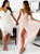 A-Line V-Neck Pink Tulle Lace Evening Dress with Double Splits