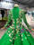 Green Tulle Appliques High Neck Long Sleeve Beading Color Dress