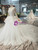 Ivory White Tulle Long Sleeve Backless Sequins Bateau Wedding Dress