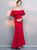In Stock:Ship in 48 Hours Red Satin With Beading Prom Dress