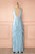 Long Chiffon Light Blue Bridesmaid Dresses 2017