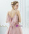 In Stock:Ship in 48 Hours Pink Spaghetti Straps Tulle Prom Dress With Beading
