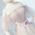 In Stock:Ship in 48 Hours Pink Tulle Appliques Short Bridesmaid Dress