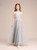 Light Gray Tulle Halter Backless Sleeveless Flower Girl Dress