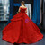 Red Ball Gown Lace Off the Shoulder Floor Length Quinceanera Dress