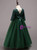 In Stock:Ship in 48 Hours Green Tulle lace Long Sleeve Girl Dress
