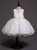 In Stock:Ship in 48 Hours White Sequins Tulle Flower Girl Dress