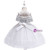 In Stock:Ship in 48 Hours White Straps Tulle Appliques Girl Dress