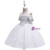 In Stock:Ship in 48 Hours White Straps Tulle Appliques Girl Dress