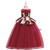 In Stock:Ship in 48 Hours Burgundy Tulle Appliques Princess Dresses