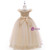 In Stock:Ship in 48 Hours Champagne Tulle Off the Shoulder  Appliques Girl Dress