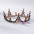 Black European Baroque Handmade Round Tiara Millet Bead Headdress