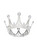 Baroque Round Alloy Crown Tiara Zircon Crown