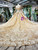 Ball Gown Tulle Lace Sequins Off the Shoulder Embroidery Flower Luxury Wedding Dress