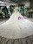 White Tulle Lace Appliques Long Sleeve Backless With Beading Luxury Wedding Dress