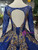 Royal Blue Ball Gown Sequins Sweetheart Long Sleeve Sequins Luxury Wedding Dress