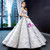 Silver Gray Ball Gown Sequins Sweetheart Luxury Prom Dress