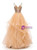 Champagne Tulle Spaghetti Straps Tulle Prom Dress With Beading