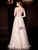 A-Line Light Pink Tulle Appliques See Through Back Mother Of The Bride Dress