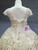 Champagne Gold Tulle Sequins Cap Sleeve Backless Luxury Flower Girl Dress