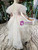 Ivory White Tulle Sequins Backless Long Sleeve Flower Girl Dress