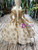 Champagne Gold Sequins Tulle Long Sleeve Flower Girl Dress