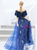 In Stock:Ship in 48 Hours Blue Tulle Star Sequins Prom Dress