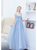 In Stock:Ship in 48 Hours Tulle V-neck Prom Dress With Pleats