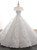 White Ball Gown Tulle Lace Appliques Off the Shoulder Prom Dress