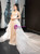 Champagne Mermaid Lace White Tulle Spaghetti Straps Wedding Dress With Removable Train
