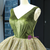 Green Ball Gown Sequins V-neck Backless Luxury Prom Dress