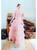 In Stock:Ship in 48 Hours Pink Tulle Spaghetti Straps Tiers Prom Dress