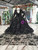 Black Ball Gown Tulle Appliques Backless Flwoer Girl Dress With Shawl