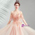 In Stock:Ship in 48 Hours A-Line Pink Tulle Spaghetti Straps Appliques Prom Dress