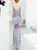 In Stock:Ship in 48 Hours Silver Mermaid Sequins V-neck Prom Dress