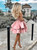 A-Line Pink Satin One Shoulder Short Homecoming Dress