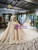 Ball Gown Bateau Long Sleeve Backless Sequins Luxury Wedding Dress