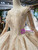 Ball Gown Bateau Long Sleeve Backless Sequins Luxury Wedding Dress