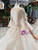 Bling Bling Sequins Long Sleeve Appliques Luxury Champagne Wedding Dress