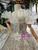 Champagne Sequins Backless Appliques Beading Flower Girl Dress