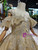 Gold Sequins Tulle Open Back Floor Length Luxury Flower Girl Dress