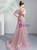 In Stock:Ship in 48 Hours Pink Mermaid Tulle Appliques Prom Dress