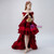 Burgundy Tulle Hi Lo Off the Shoulder Flwoer Girl Dress
