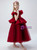 Burgundy Tulle Sequins Flower Girl Dress
