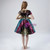 Colorful Sequins Cap Sleeve Flower Girl Dress