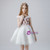 White Tulle Tiers Short Flwoer Girl Dress