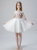 White Tulle Tiers Short Flwoer Girl Dress