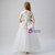 White Tulle Off the Shoulder Appliques Flower Girl Dress